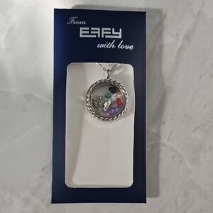 Effy Silver Necklace with Multicolor Gemstones